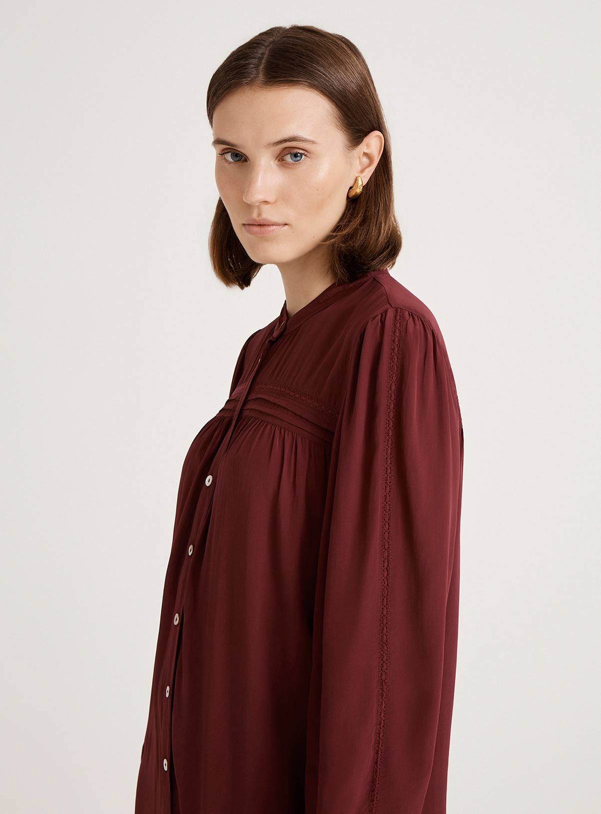 FINERY Beccy Dress Burgundy 16 - Image 4
